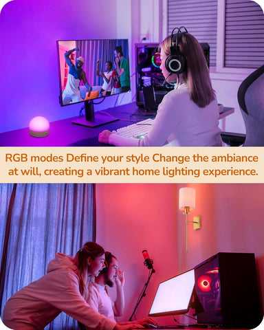 EDISHINE USB Rechargeable Wall Light Set of 2 Wireless Dimmable LED Sconces