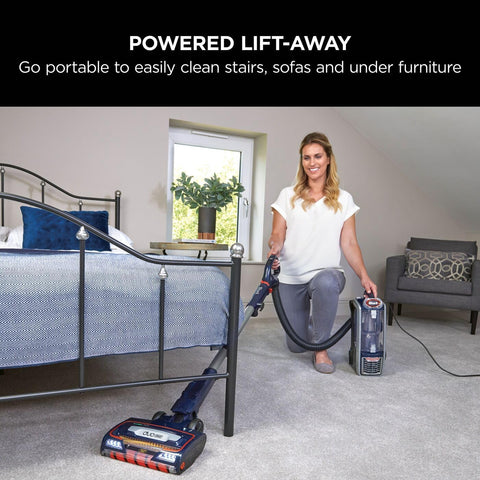 Shark Corded Upright Vacuum Cleaner Navy Orange 750W DuoClean Pet Model