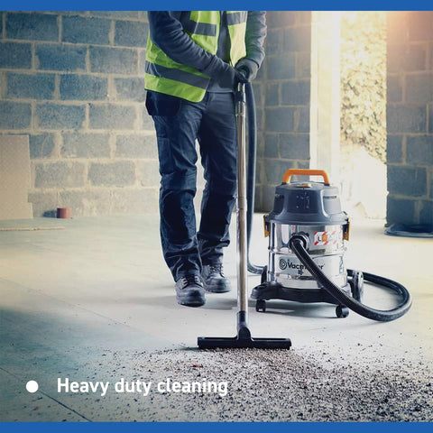 Vacmaster 20L Wet & Dry Industrial Vacuum Cleaner – 1600W Motor, Dual HEPA 13 Filtration, L-Class Dust Extractor – UK