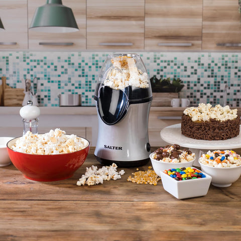 Salter EK2902 Electric Popcorn Maker – Silver 1200W