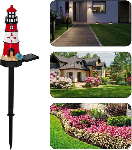 Outdoor Solar Lights for Yard Watchtower All-Weather Lamp