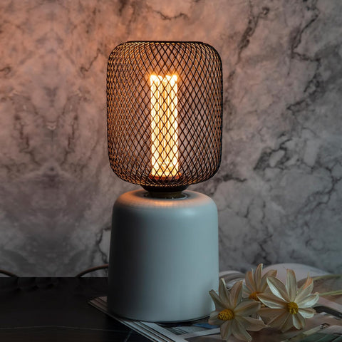 LED E27 Dimmable Globe Bulb with Black Metal Cage 3.5W