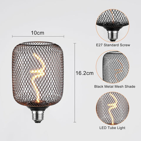 Dimmable E27 Vintage Metal Cage LED Bulb 5W
