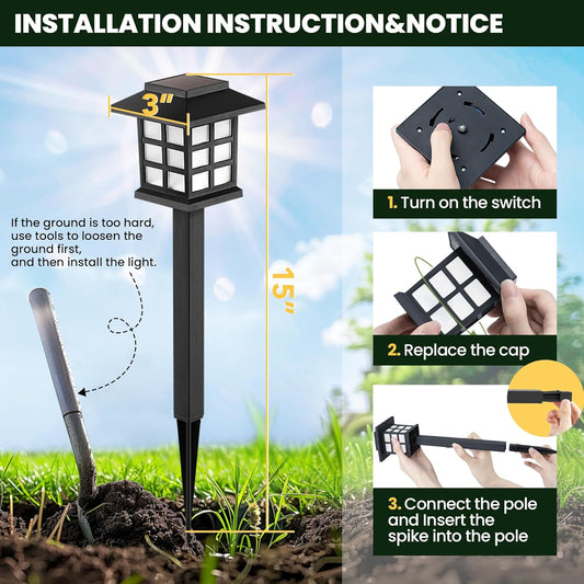 Energy-efficient solar lights with warm white light for outdoor use – UK

