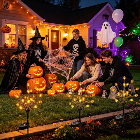 Solar Halloween Lights Outdoor Waterproof LED Pathway Lighting
