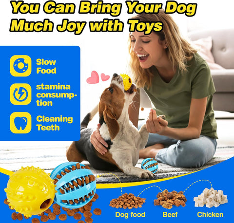 8 Pcs Interactive Dog Toys – Puzzle, Licky Mats & Treat Balls
