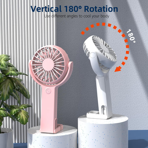 Mini Portable Handheld Fan 5 Speed USB Rechargeable