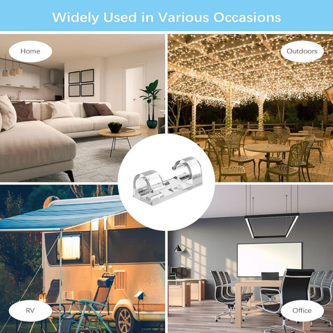 Aroidful 80pcs Cable Clips,Cable Tidy Clips,Strong Self Adhesive,Comes with Acrylic Glue Wire Clamp,Cable Clips Outdoor for Wire Rod Strip Plug Cords/Air Conditioning Cables/Power Cords