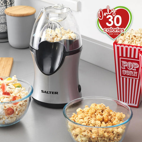 Salter EK2902 Electric Popcorn Maker – Silver 1200W