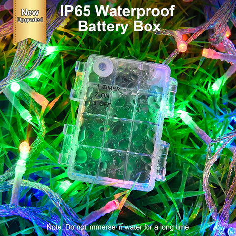 FFZZKJ 3m 30 LED Multicoloured Battery Operated Fairy Lights with Timer – IP65 Waterproof Outdoor & Indoor String Lights for Christmas, Halloween, Weddings & Parties