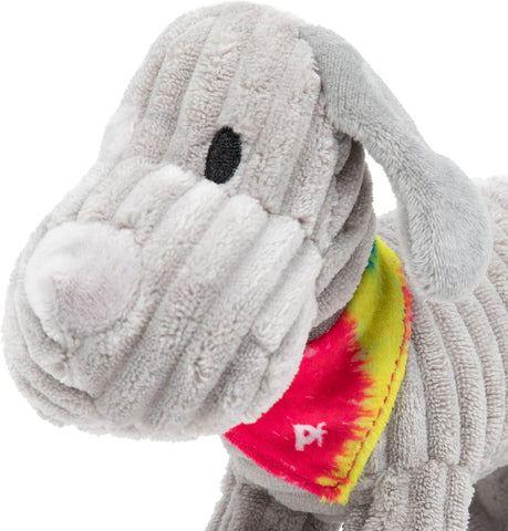 Fun Freddi Cord and Plush Puppy Dog Toy with Built-In Squeaker for Playtime, Chewing, Cuddling and Behavioural Enrichment