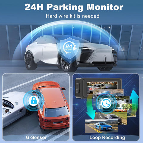 CHORTAU 4K+1080P Dual Dash Cam Front and Rear with WiFi & Night Vision