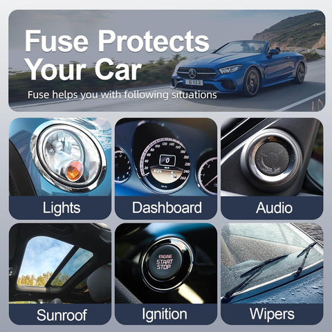 JOREST 300Pcs Car Fuses Assorted Kit – Micro, Mini & Standard Blade Set