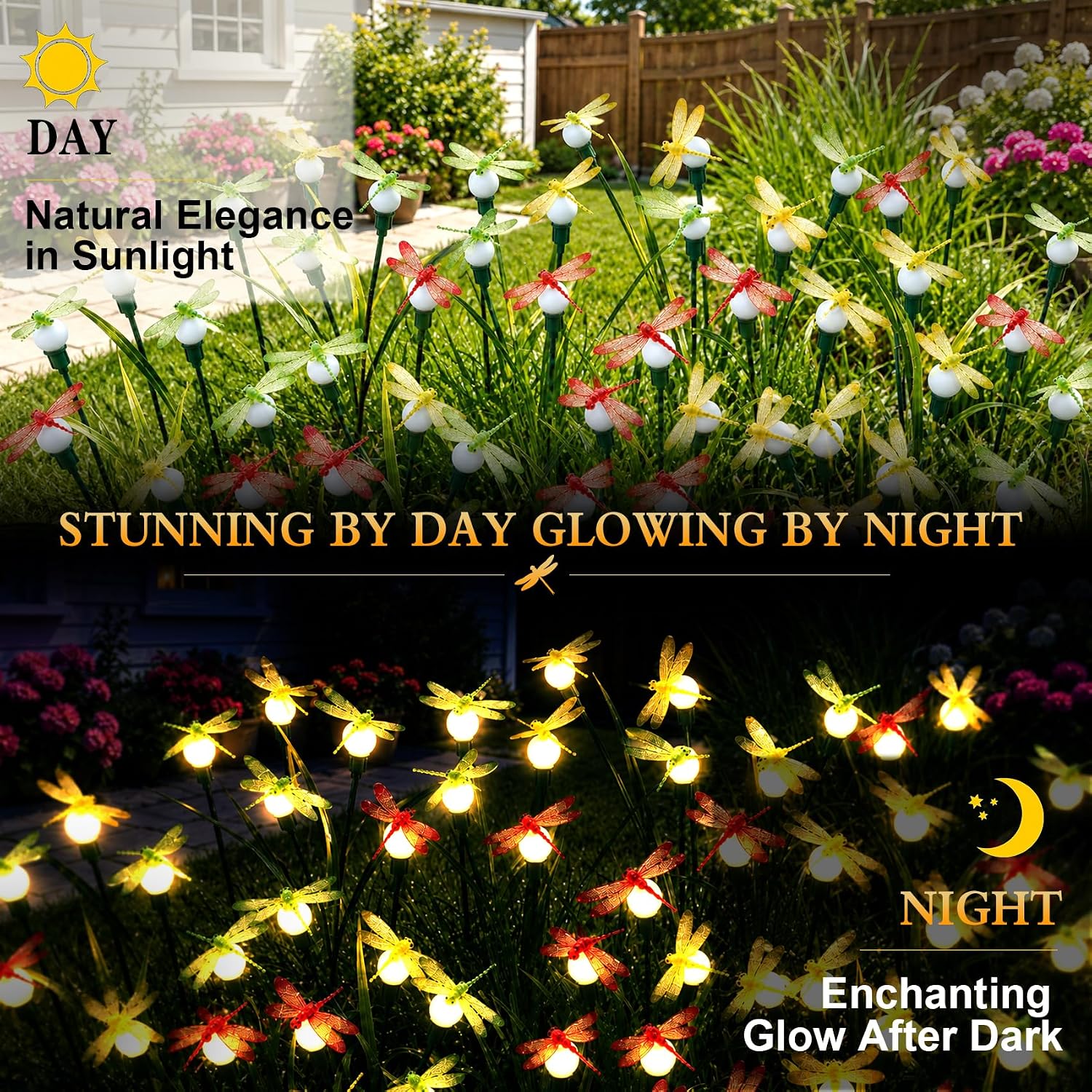 Solar Swaying Dragonfly Garden Lights (2 Pack)