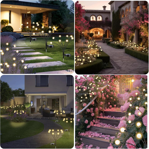SCNNC Solar Firefly Lights Outdoor Waterproof IP65