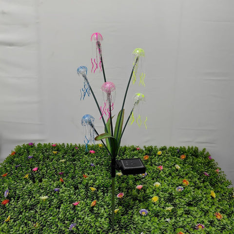 Garden Solar Lights with Jellyfish Design Waterproof Pathway Lighting