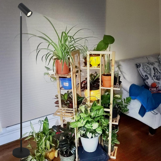 Grow Lights for Indoor Plants, LED Grow Lights Full Spectrum, Tall Plant Light for Indoor Growing with 20W COB Plant Light Bulb, 4/8/12H Timer, Growth Stand Floor Lamp for Large Plant Seedling