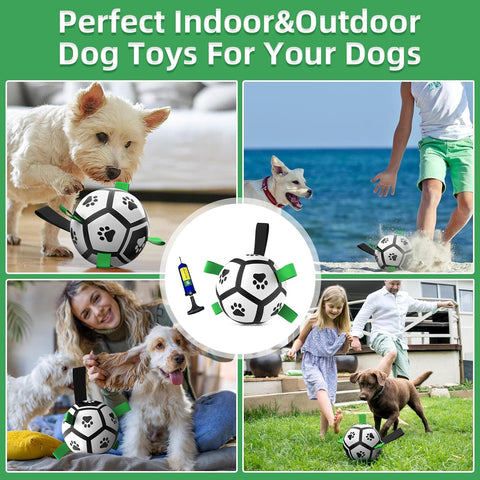 Small Dog Soccer Ball Toy – Interactive & Floating Small Medium Breed, Indoor & Outdoor (5 Inch)