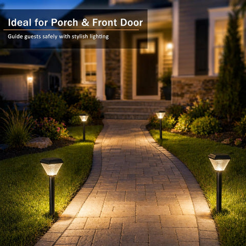 Alighting 30 Inch Solar Lamp Post Light with Remote, 3 Color Modes + RGB