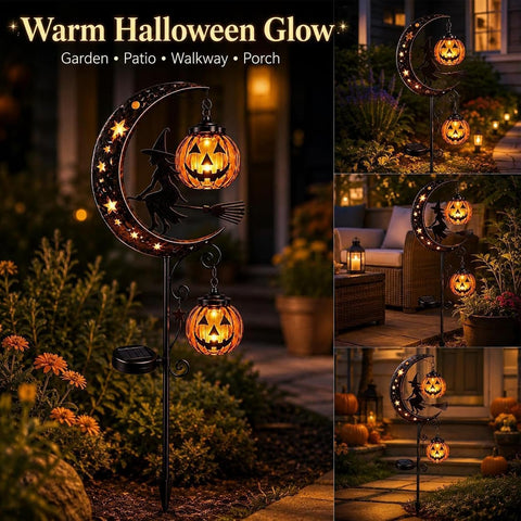 Solar Halloween Lights Waterproof Stake Lights Holiday Walkway Lighting