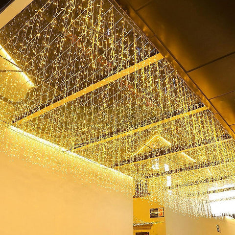 5M 200 LED Icicle Fairy Lights Warm White – 8 Modes Mains Powered Christmas String Lights for Indoor & Outdoor Décor - Turn Every Corner Into a Cosy Festive Glow