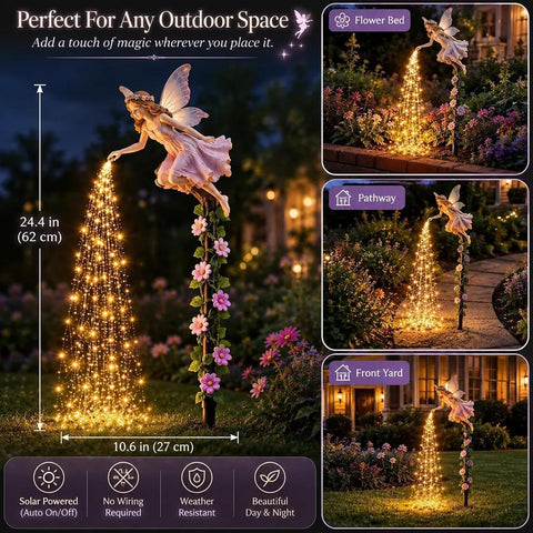 Solar Garden Lights Outdoor - Waterproof Fairy Sprinkling LED Decoration