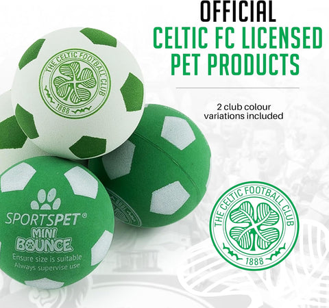 Sportspet Celtic Mini Bounce Dog Balls 4 Pack 44mm for Toy & Small Breeds