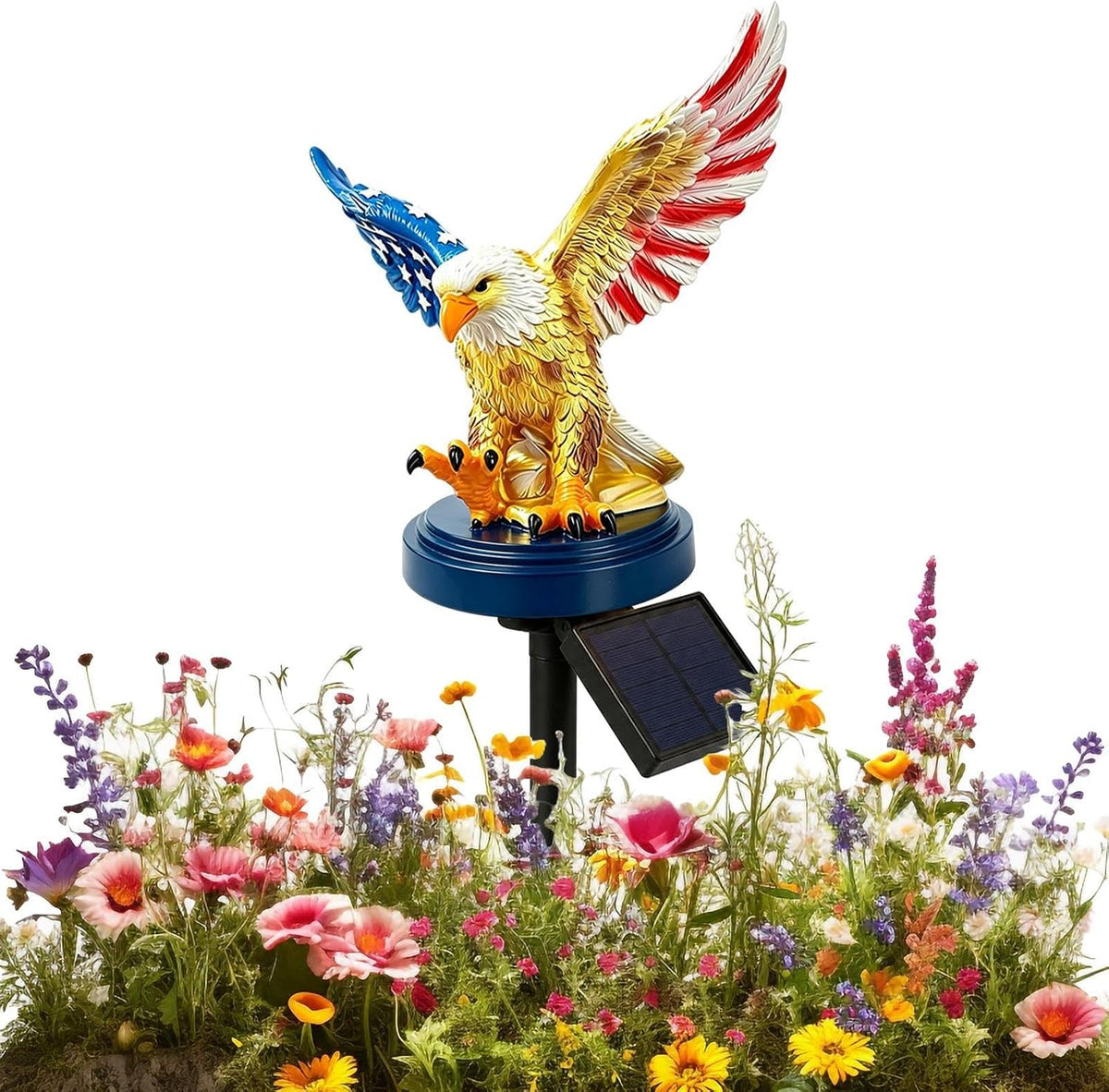 Eagle Garden Stakes Light Decorative Patriotic Eagle Lighting