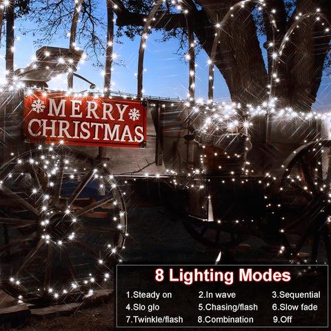 2 Pack Cool White Battery Fairy Lights 5M 50 LED Green Wire with Remote