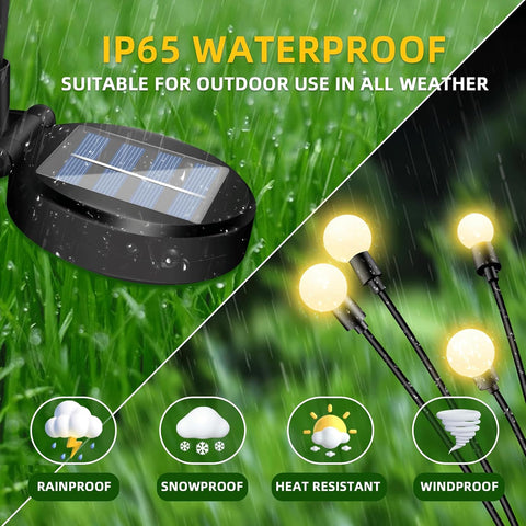 SCNNC Solar Firefly Lights Outdoor Waterproof IP65