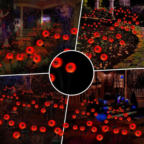 Halloween Eyeball Lights Waterproof Festive Pathway Stake Lights
