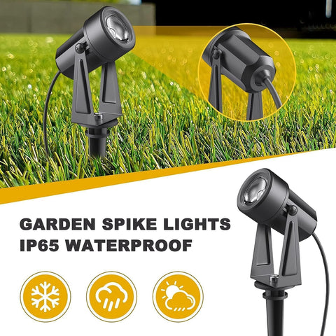 Bomcosy 14M Garden Spike Lights Mains,3000K,IP65,for Pathway