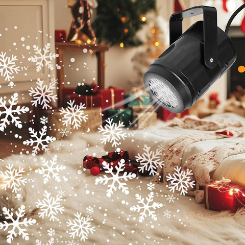 Christmas Projector LED Light – Waterproof Snowflake, Snowman & Christmas Tree Projection Light for Indoor & Outdoor Festive Decoration