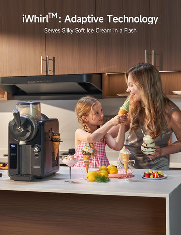 F3 Slushie & Ice Cream Maker Machine – 5 Preset Modes for Slushie, Soft Ice Cream, Spiked Drinks, Cold Drinks & Milkshakes