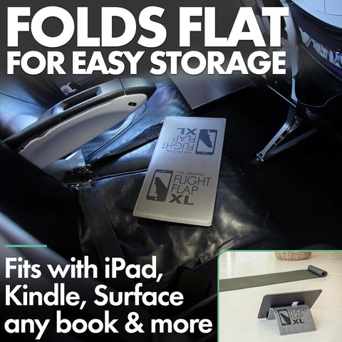 XL Airplane iPad & Tablet Stand Holder – Flexible Travel Accessory (Grey)