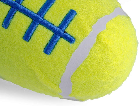 Petface Squeaky Rugby Tennis Ball Dog Toy