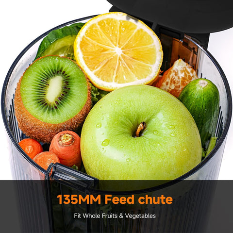 Cold Press Juicer Machine 135mm Feed Chute 200W Slow Juicer 1.5L