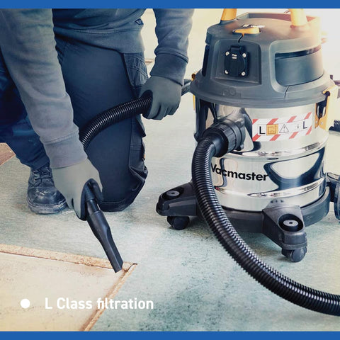 Vacmaster 20L Wet & Dry Industrial Vacuum Cleaner – 1600W Motor, Dual HEPA 13 Filtration, L-Class Dust Extractor – UK