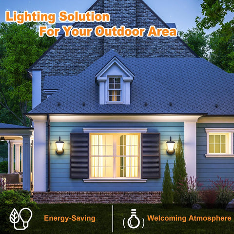Outdoor Wall Light IP65 Down Outside Lights Mains Powered, Anthracite Grey Front Door Porch Light Modern LED External Lighting Sconce, Waterproof Exterior Lamp Lantern Electric for House