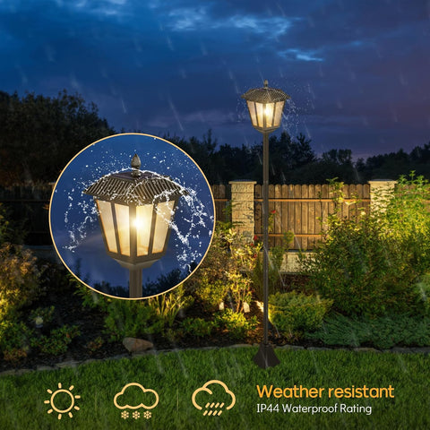 1.8m Solar Lamp Post Outdoor Solar Garden Lights