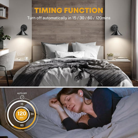 Battery Operated Wall Lights Set of 2 Dimmable