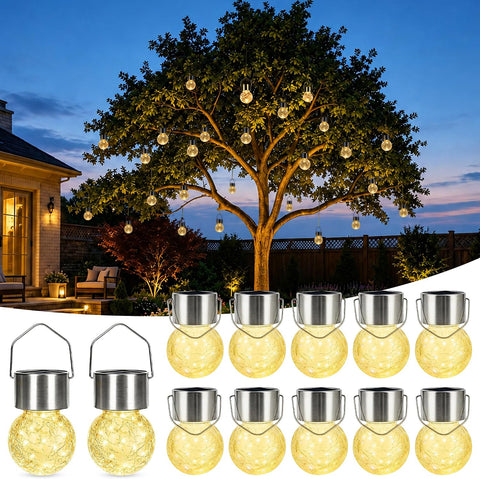 Solar Lights Outdoor Garden, 8 Pack Upgraded LED Solar Garden Lights Warm White, Waterproof Solar Powered Pathway Light Auto On/Off, Decorative for Landscape Lawn, Patio, Landscape, Walkway, Path