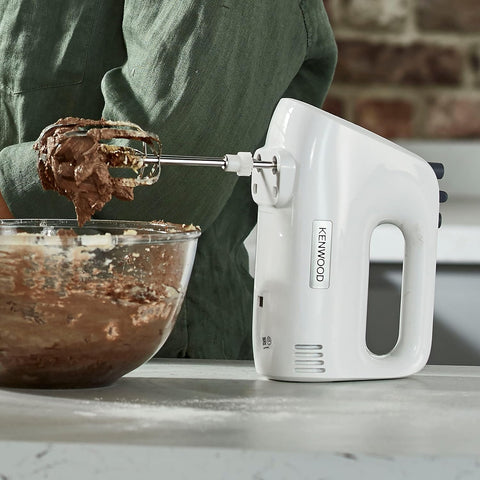 Kenwood 450W Hand Mixer – 5 Speed Electric Whisk with Stainless Steel Beaters – White