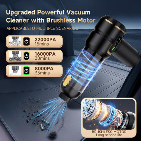 Cordless Car Vacuum Cleaner 22000PA High Power