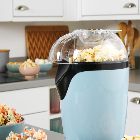 Giles & Posner EK0493GSBL Blue Electric Popcorn Maker – 1200W Hot Air Popper