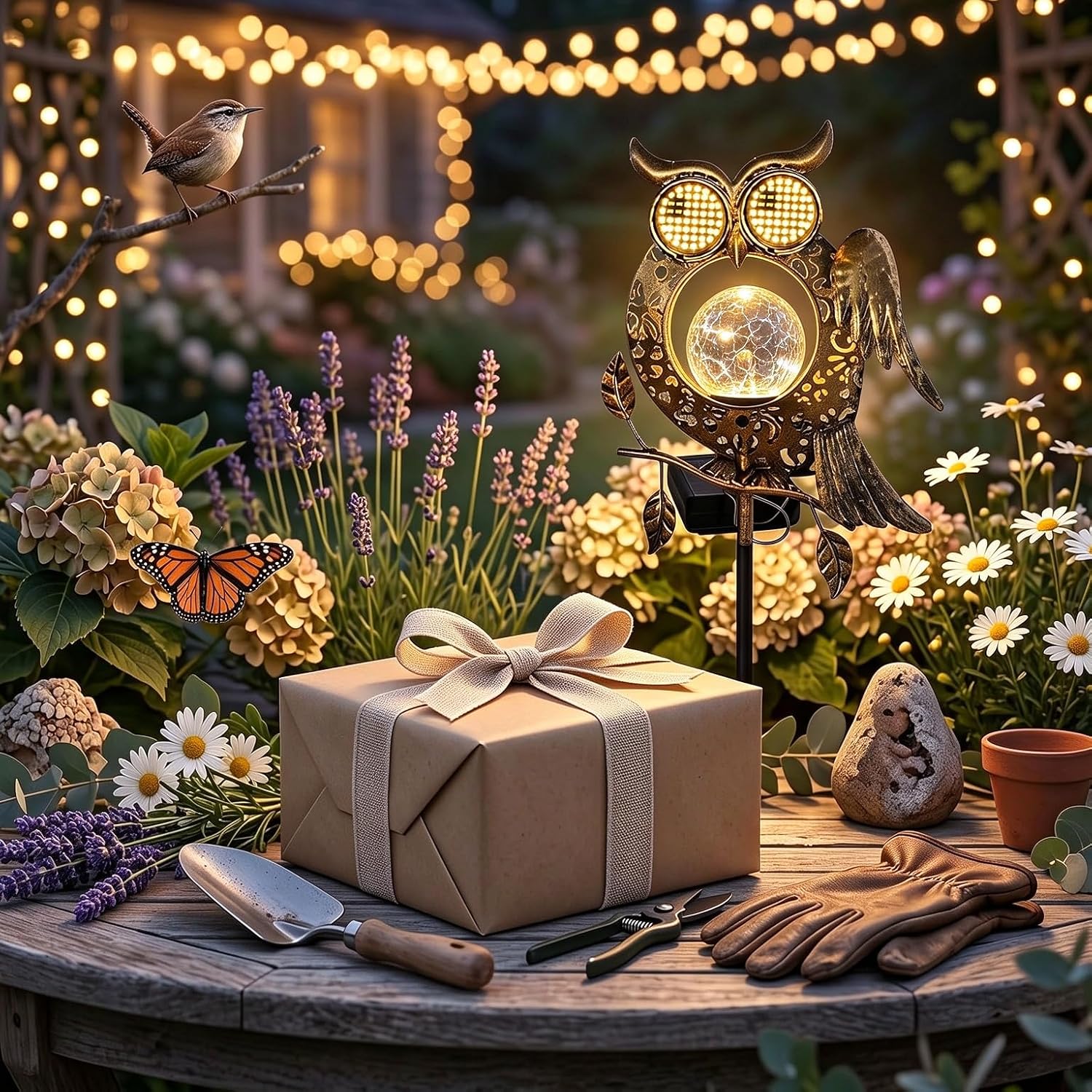 Owl Solar Garden Lights Outdoor