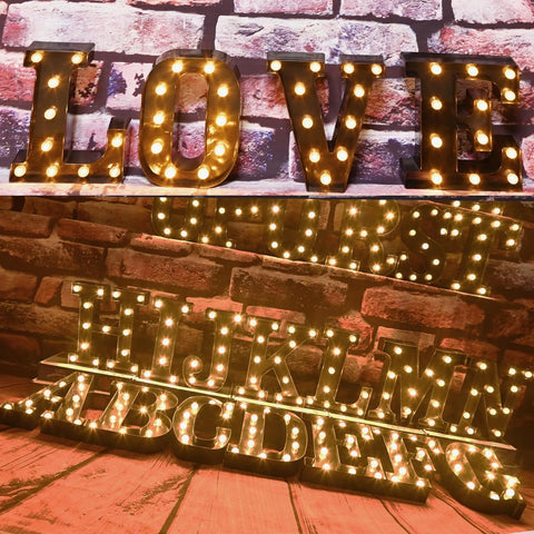 Black Alphabet Marquee Letters LED 26 Alphabet Light Up Letters with Diamond Bulb Battery Powered Led Letter for Wedding Birthday Christmas Home Bar Decoration Party Night Light (Black Letter Z)