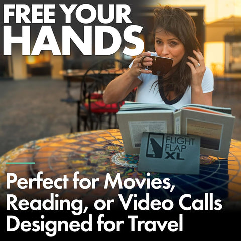 XL Airplane iPad & Tablet Stand Holder – Flexible Travel Accessory (Grey)