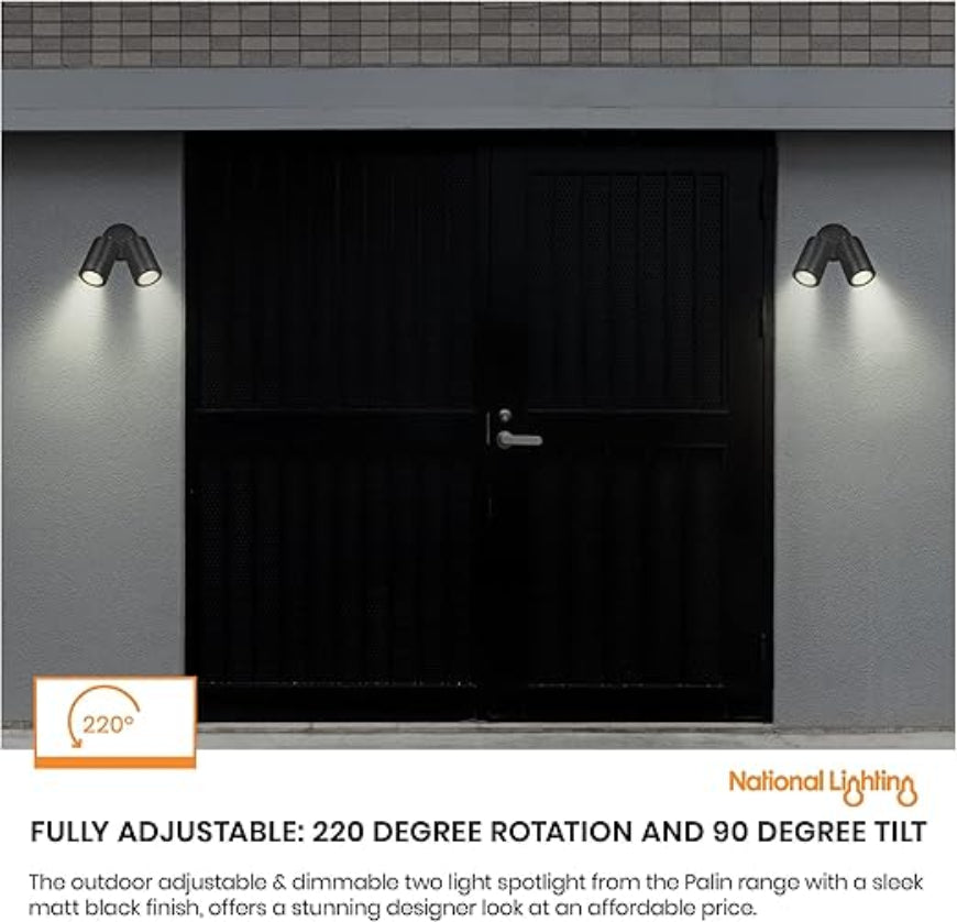 Buy Modern LED Twin Wall Spotlight In UK - Shop Now!