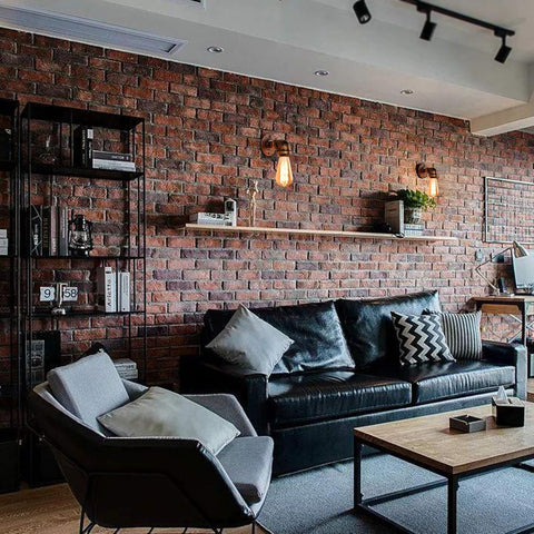 Industrial Steampunk Pipe Wall Sconce Brass 2 Pack